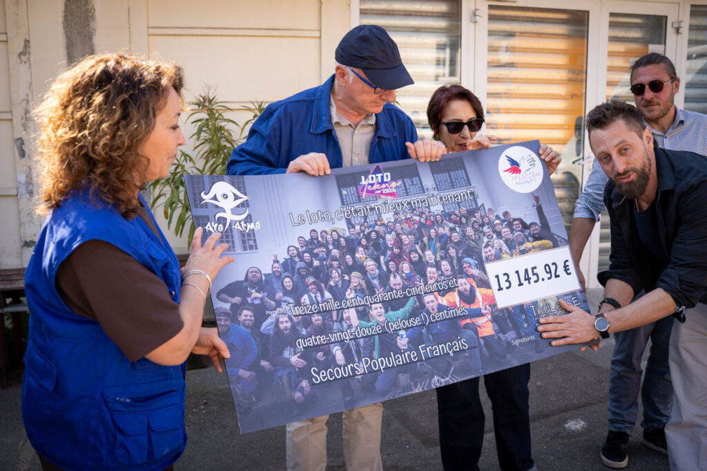 Après-Midi Remise de chèque au Secours Populaire suite au Loto Tekno #5 2026