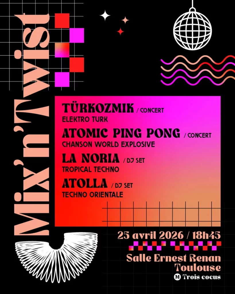 Affiche soirée Mix'n Twist by Aya Atma